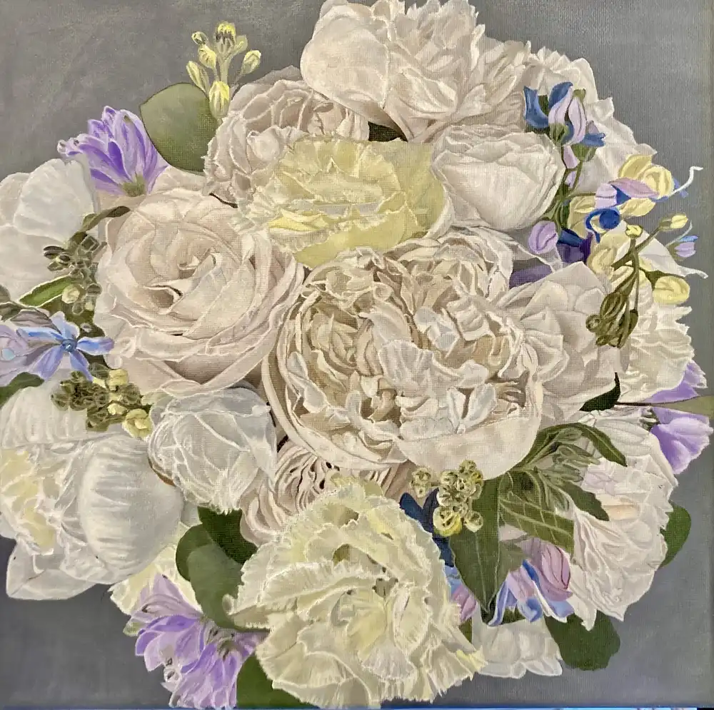 February 2026 bridal bouquet painting