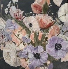 May 2024 bridal bouquet painting