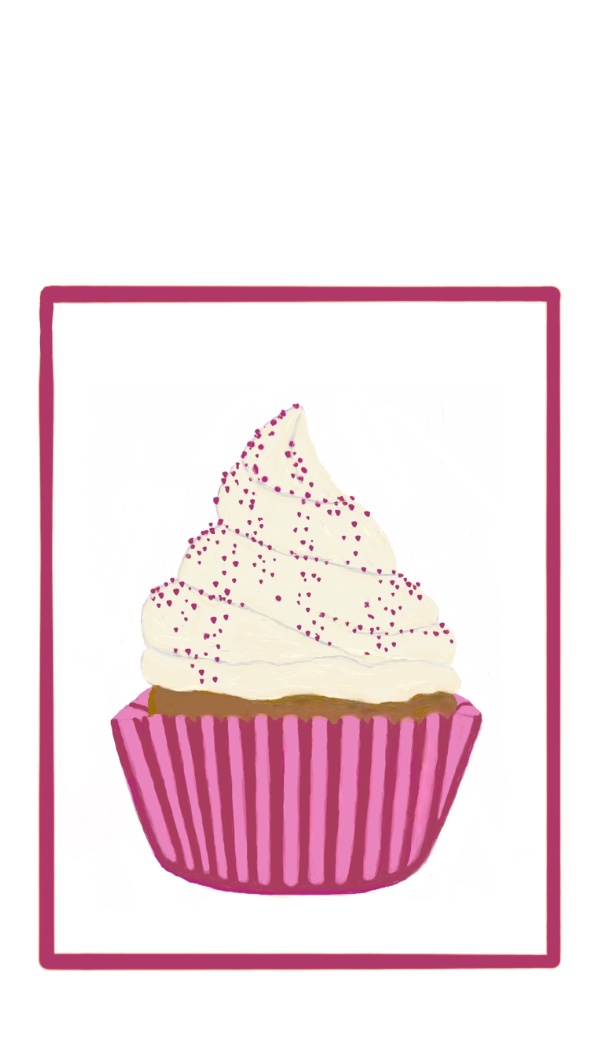 Cupcake gift tag