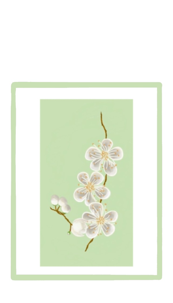 Myrtle Flower gift tag