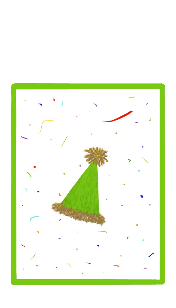 Party Hat gift tag