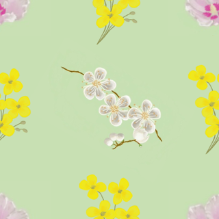 Myrtle Flowers gift wrap