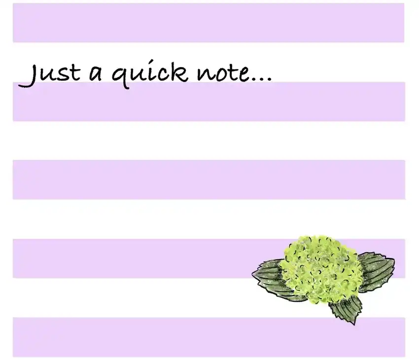 Just a Quick Note notecard mockup