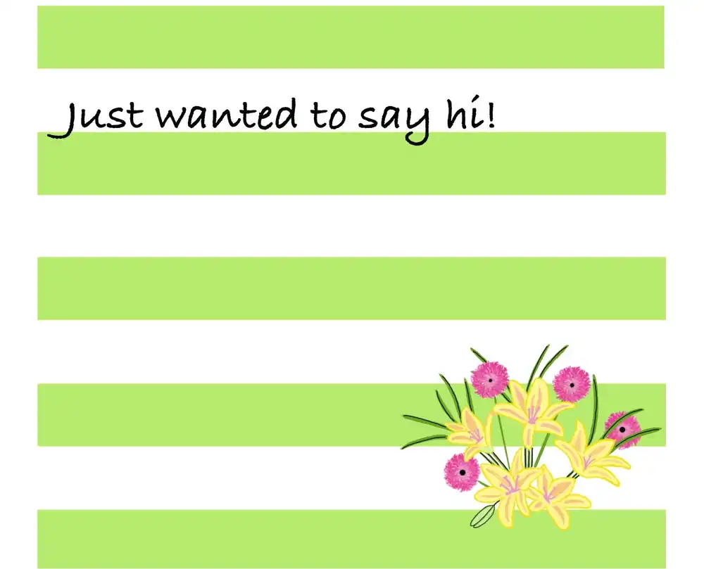 Striped Lilies notecard