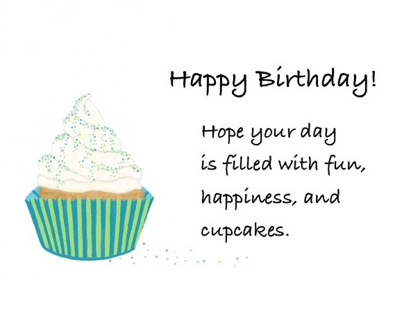 Green Cupcake birthday card