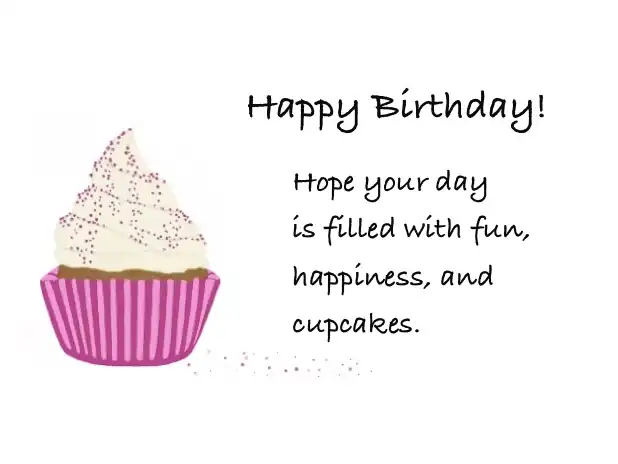 Pink Cupcake birthday card