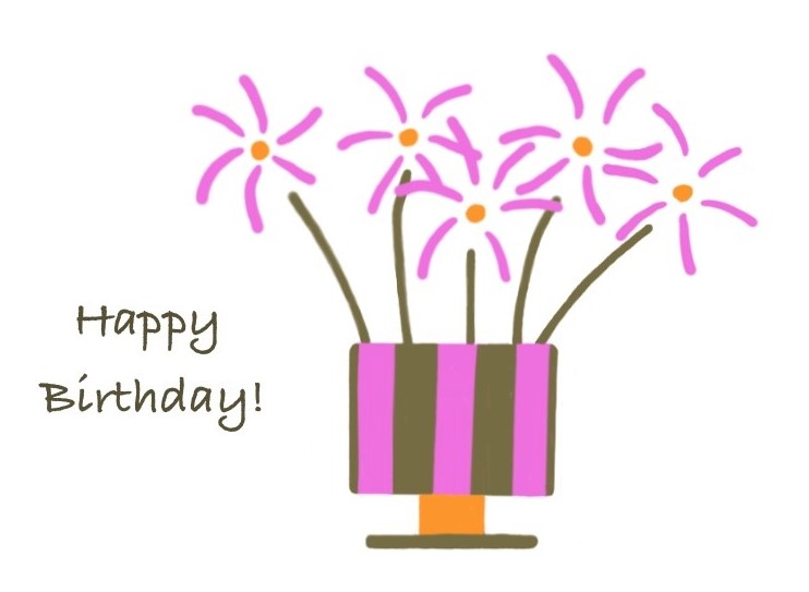 Sparklers birthday card