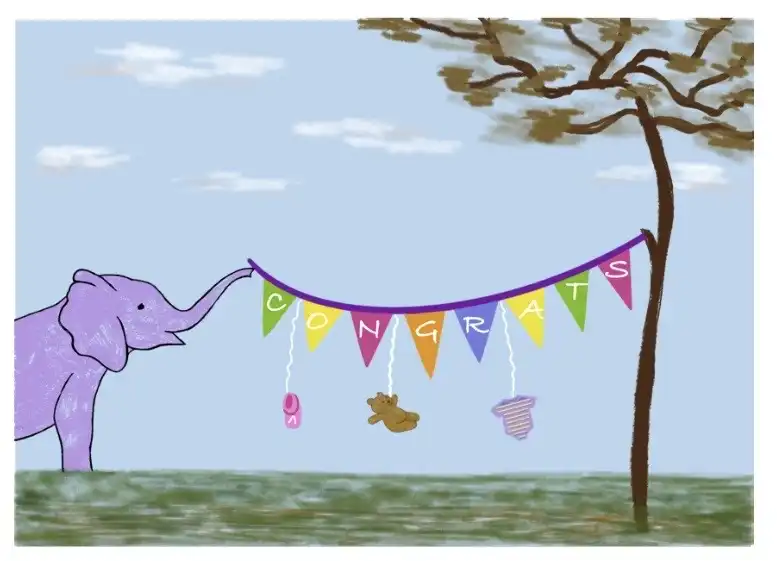 Baby congratulations card