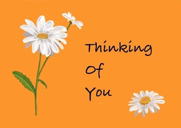 Thinking of You Orange everyday card