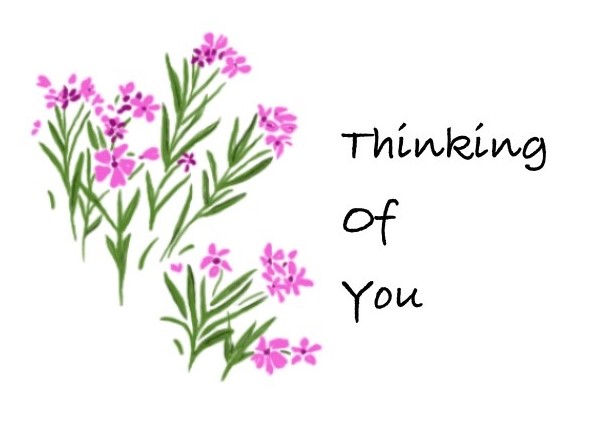 Thinking of You Pink everyday card