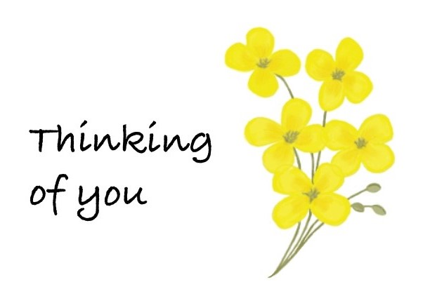 Thinking of You Yellow everyday card