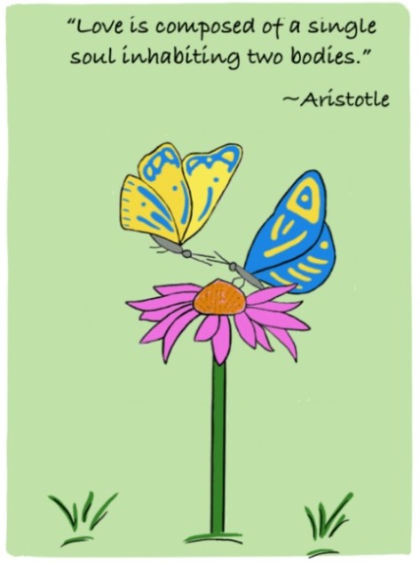 Butterflies love card