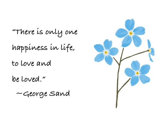 Forget Me Nots love card