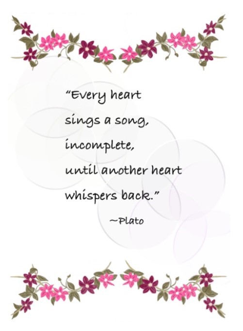 Rose Plato love card